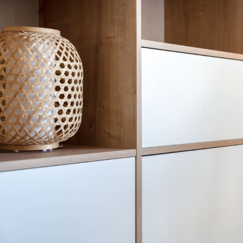 mobibam bibliothèque sur mesure bois blanc