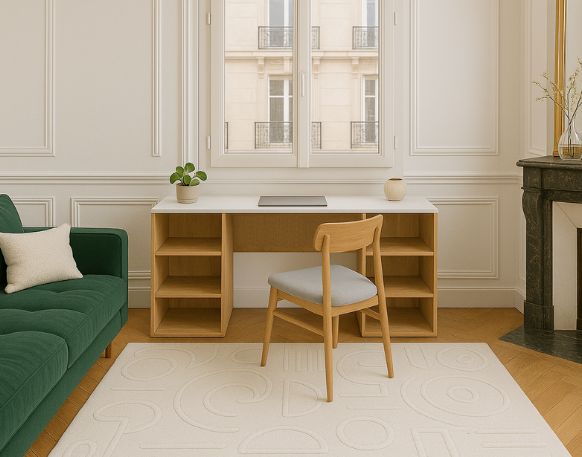 mobibam bibliothèque tv sur mesure blanche