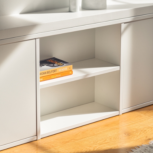mobibam meuble bas sur mesure blanc pierre