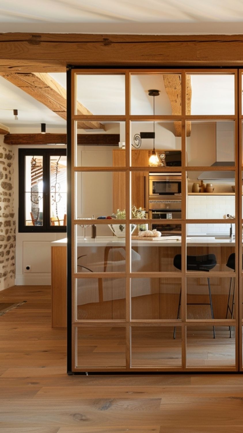 verrière sur mesure cuisine maison campagne