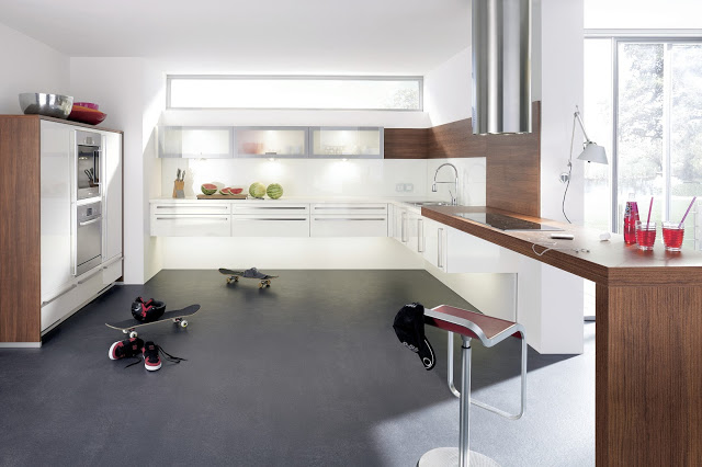 cuisine blanche super moderne décoration architecture d'intérieur