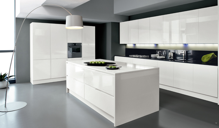 cuisine blanche super moderne décoration architecture d'intérieur