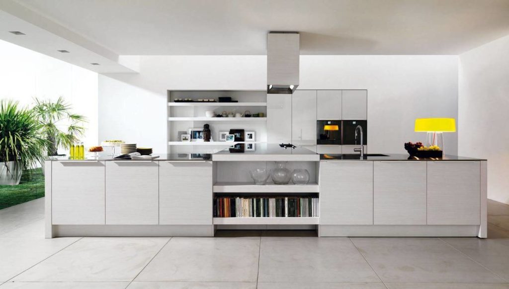 cuisine blanche super moderne décoration architecture d'intérieur