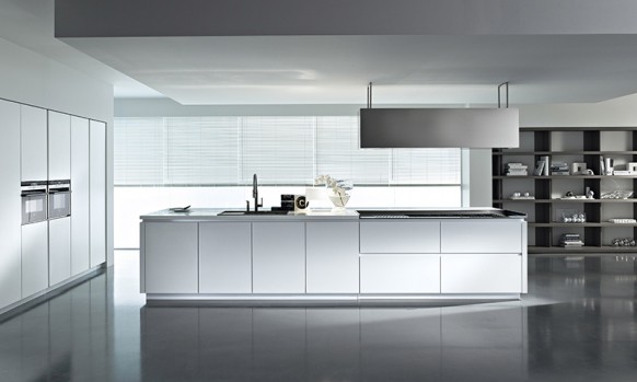 cuisine blanche super moderne décoration architecture d'intérieur