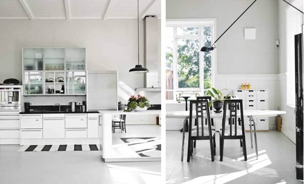 cuisine blanche super moderne décoration architecture d'intérieur